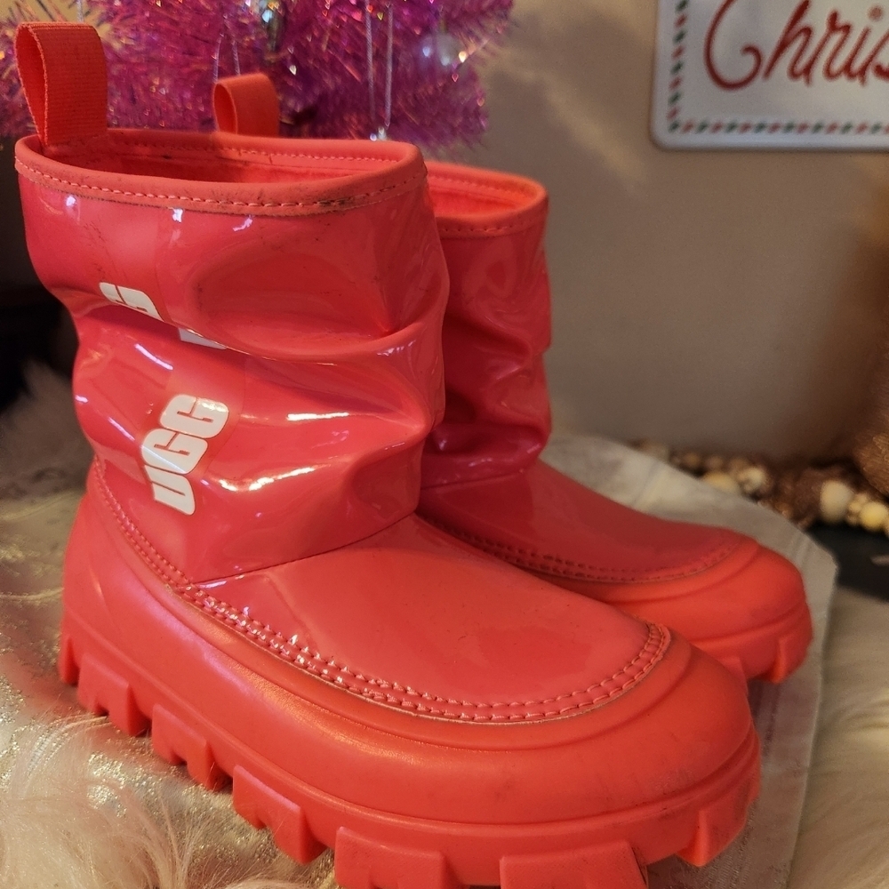 UGG Kids Bright Pink Rain Boots